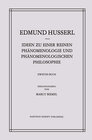 Buchcover Ideen zu einer Reinen Phänomenologie und Phänomenologischen Philosophie
