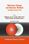 Buchcover Maximum Entropy and Bayesian Methods Garching, Germany 1998
