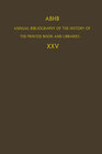 Buchcover ABHB Annual Bibliography of the History of the Printed Book and Libraries