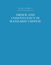 Buchcover Order and Constituency in Mandarin Chinese