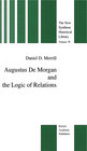 Buchcover Augustus De Morgan and the Logic of Relations