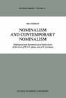 Buchcover Nominalism and Contemporary Nominalism