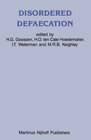 Buchcover Disordered Defaecation