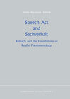 Buchcover Speech Act and Sachverhalt