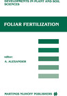 Buchcover Foliar Fertilization