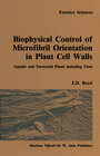 Buchcover Biophysical control of microfibril orientation in plant cell walls