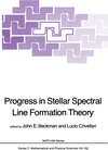 Buchcover Progress in Stellar Spectral Line Formation Theory