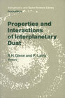 Buchcover Properties and Interactions of Interplanetary Dust