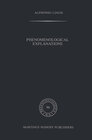 Buchcover Phenomenological Explanations
