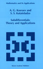 Buchcover Subdifferentials
