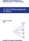 Buchcover In Vitro Embryogenesis in Plants