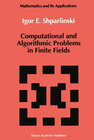 Buchcover Computational and Algorithmic Problems in Finite Fields
