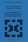 Buchcover Error Inequalities in Polynomial Interpolation and Their Applications