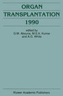Buchcover Organ Transplantation 1990