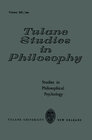 Buchcover Studies in Philosophical Psychology