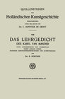 Buchcover Das Lehrgedicht des Karel van Mander