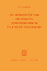 Buchcover Die Effektivität und die Stellung Nichtanerkannter Staaten im Völkerrecht