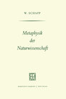 Buchcover Metaphysik der Naturwissenschaft