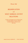 Buchcover Reunification and West German-Soviet Relations