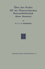 Buchcover Über den Kodex 507 der Österreichischen Nationalbibliothek