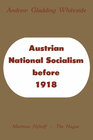 Buchcover Austrian National Socialism before 1918