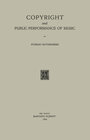Buchcover Copyright and Public Performance of Music