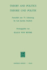 Buchcover Theory and Politics / Theorie und Politik