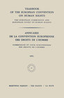 Buchcover Yearbook of the European Convention on Human Rights / Annuaire de la Convention Europeenne des Droits de L’Homme