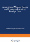 Buchcover Ancient and Modern Books on Roman and Ancient Foreign Law