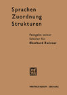 Buchcover Sprachen - Zuordnung - Strukturen
