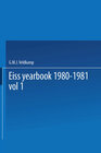 Buchcover EISS Yearbook 1980–1981 Part I / Annuaire EISS 1980–1981 Partie I