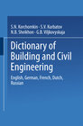 Buchcover Dictionary of Building and Civil Engineering