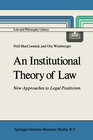 Buchcover An Institutional Theory of Law