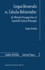 Buchcover Lingua Universalis vs. Calculus Ratiocinator: