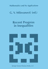 Buchcover Recent Progress in Inequalities