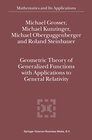 Buchcover Geometric Theory of Generalized Functions with Applications to General Relativity