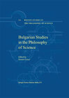 Buchcover Bulgarian Studies in the Philosophy of Science