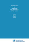 Buchcover Dictionary of Scientific and Technical Terminology