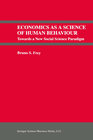 Buchcover Economics As a Science of Human Behaviour
