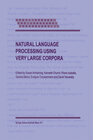 Buchcover Natural Language Processing Using Very Large Corpora