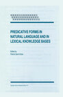 Buchcover Predicative Forms in Natural Language and in Lexical Knowledge Bases
