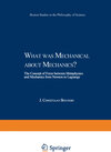 Buchcover What was Mechanical about Mechanics