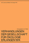 Buchcover Verhandlungen der Gesellschaft für Ökologie Erlangen 1974