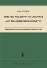 Buchcover Analytic Philosophy of Language and the Geisteswissenschaften