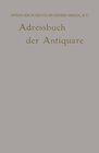 Buchcover Internationales Adressbuch der Antiquar-Buchhändler / International Directory of Second-hand Booksellers / Annuaire inte