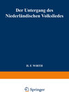 Buchcover Der Untergang des Niederländischen Volksliedes