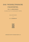 Buchcover Das Niederlandische Faustspiel des Siebzehnten Jahrhunderts