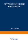 Buchcover Altwestsächsische Grammatik