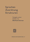 Buchcover Sprachen — Zuordnung — Strukturen