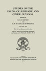Buchcover Studies on the Fauna of Suriname and other Guyanas